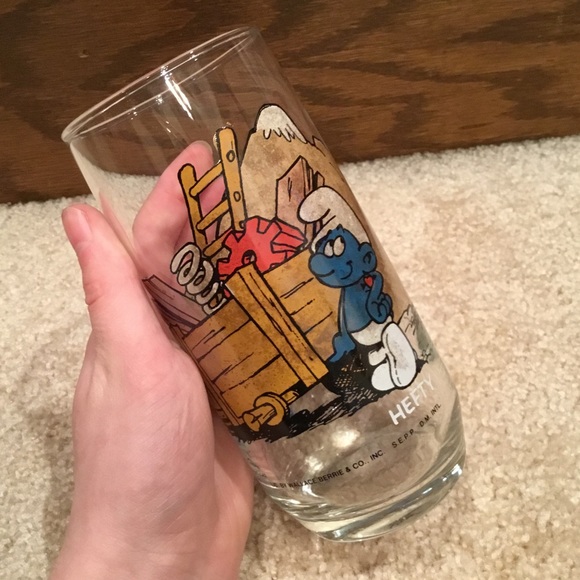 Smurf Other - Vintage Hefty Smurf Glass